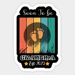 Soon To be Grandma Est 2023  Mother's Day First Time Grandma Sticker